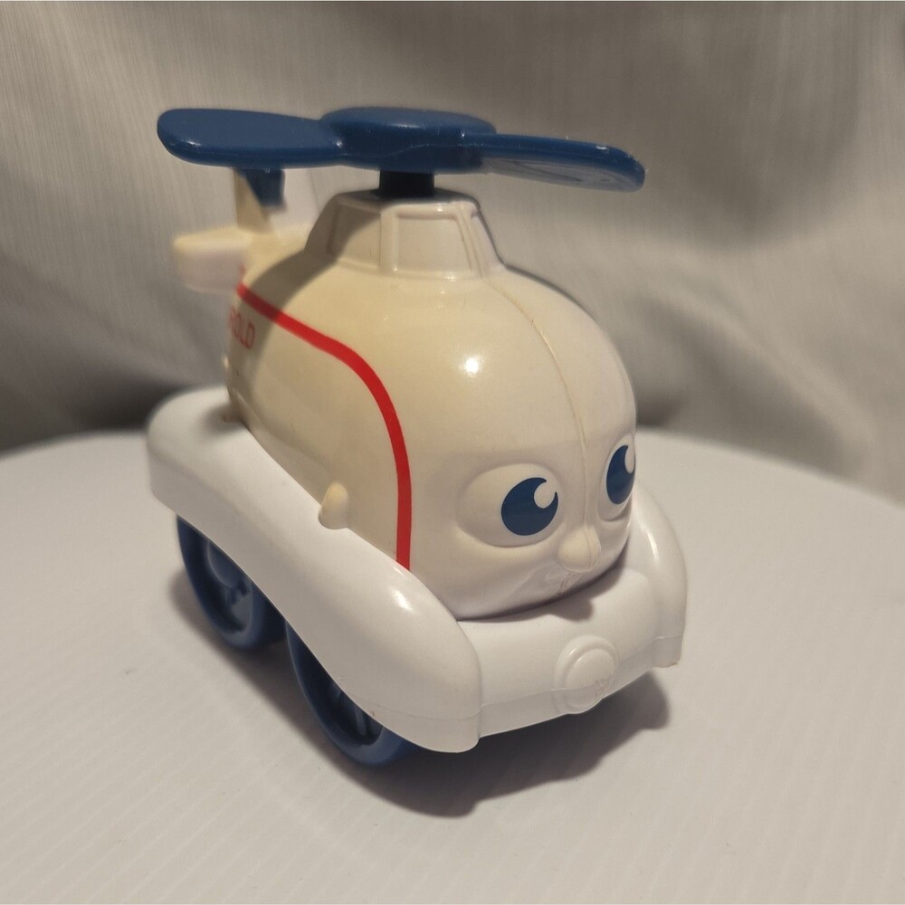 Thomas & Friends Harold 2016 Gullane Plastic 4” Train Engine Toy Wheels Car